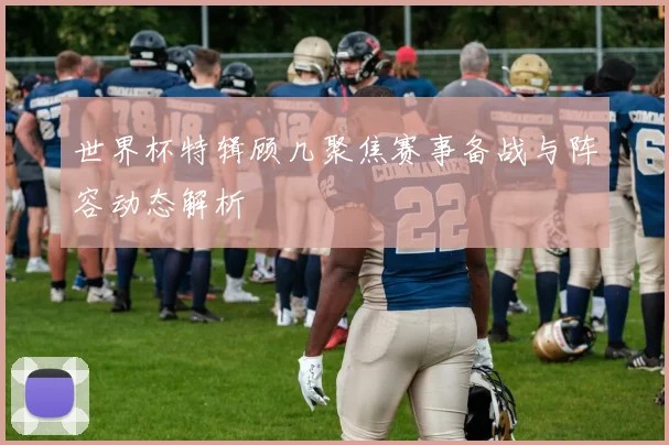 世界杯特辑顾几聚焦赛事备战与阵容动态解析